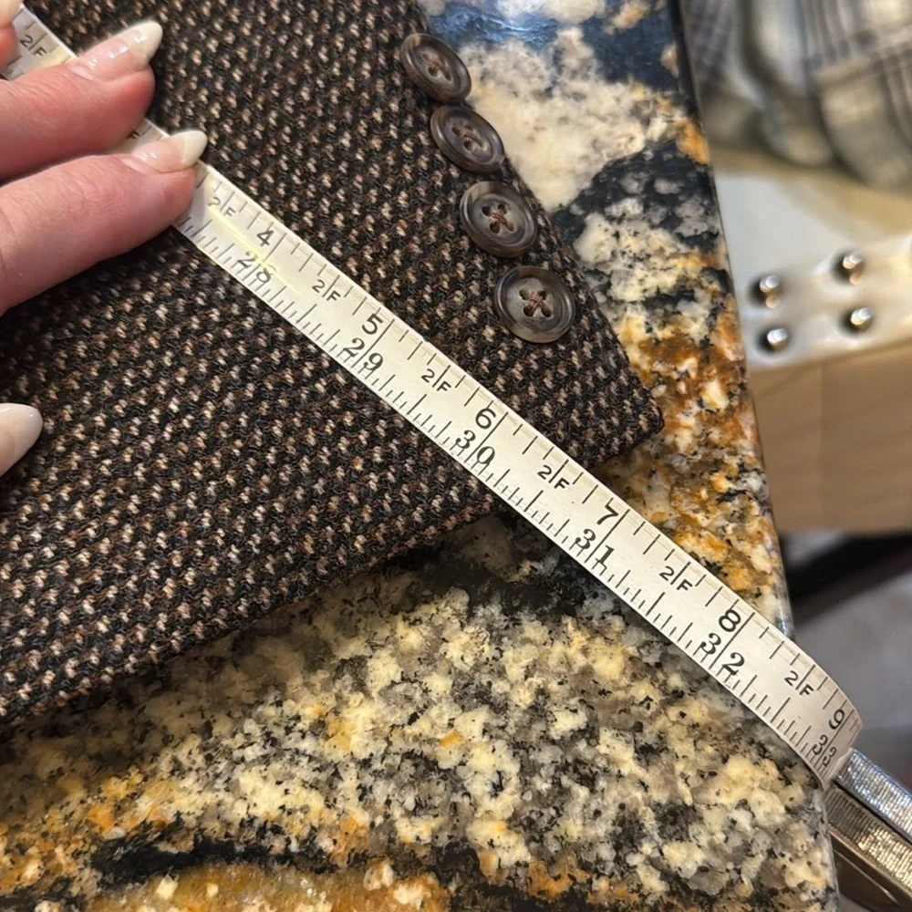 Neiman Marcus Ermenegildo‎ Zegna Dark Brown Tweed Blazer